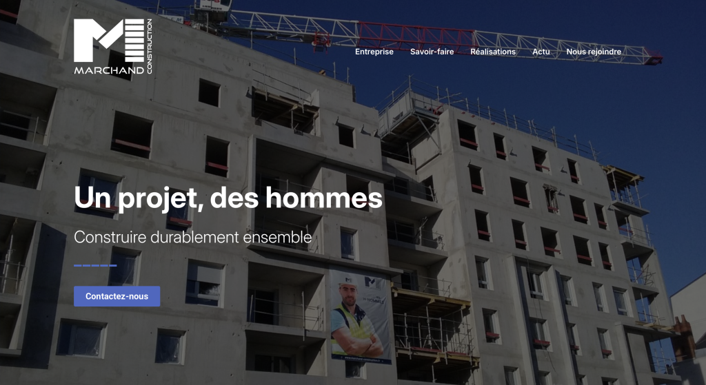MARCHAND Construction dévoile son nouveau site internet